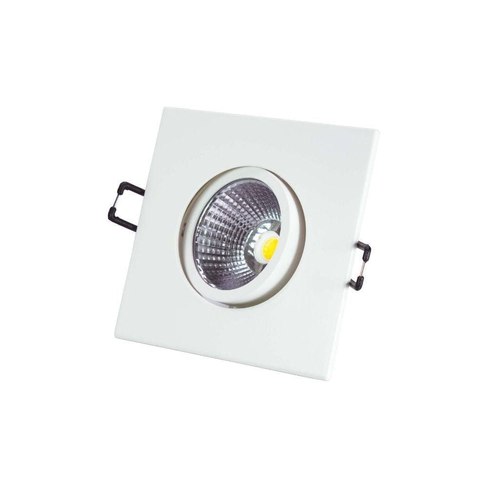 Spot Led Taschibra Embutir Quadrado Tsql 405 5w Alumínio 6500k Luz Fria