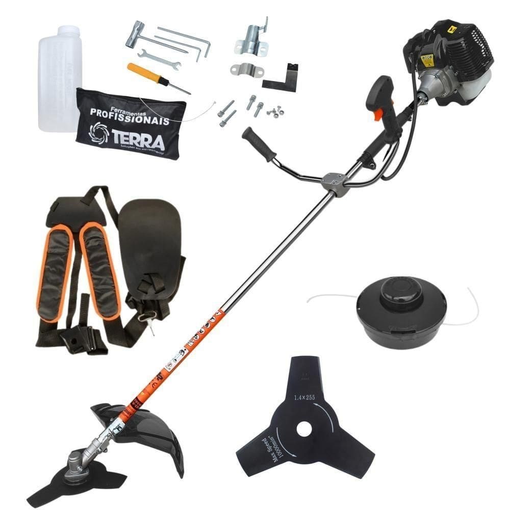 Máquina De Cortar Grama á Gasolina Terra Grh430 43cc 1,7hp