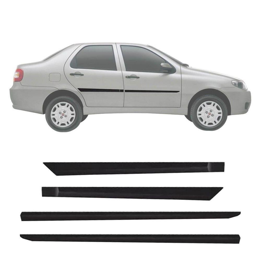 Friso lateral fiat siena fire 2005 a 2015 4 portas 2075a