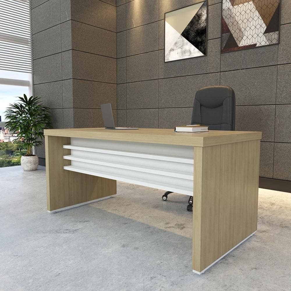 Escrivaninha De Trabalho Leicester Carvalho Branco