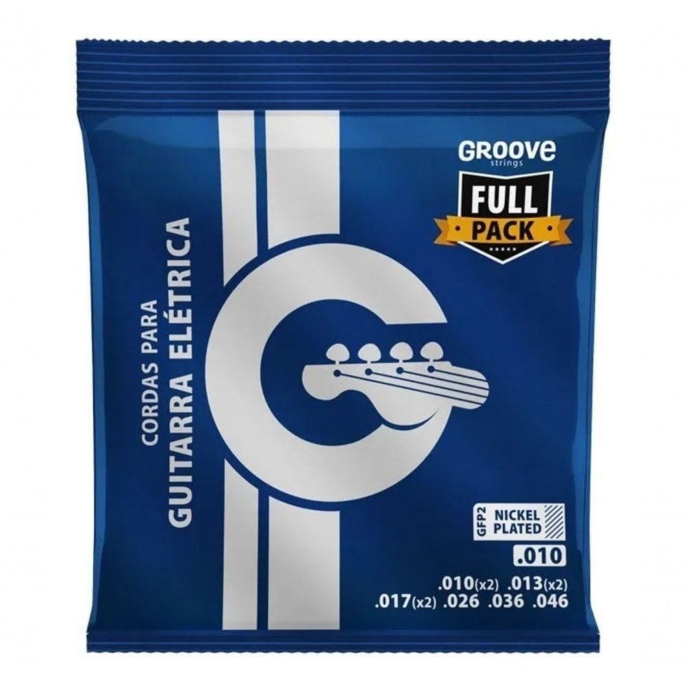 Jogo De Cordas P-guitarra Groove 0.010\"-0.046\" Gfp2
