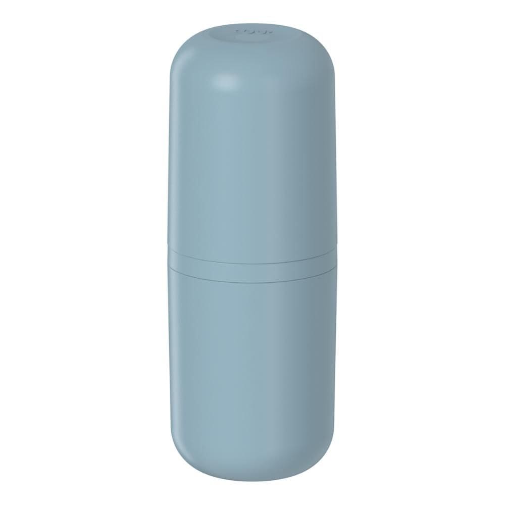 Porta Escova de Dente Banheiro OU Bold Azul com Tampa