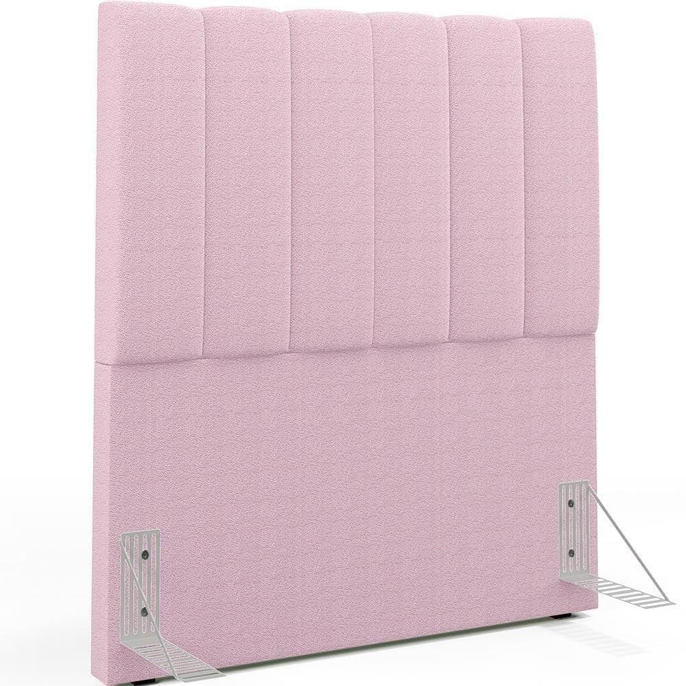 Cabeceira Cama Box Solteiro 100cm Dália W01 Bouclê Rosê