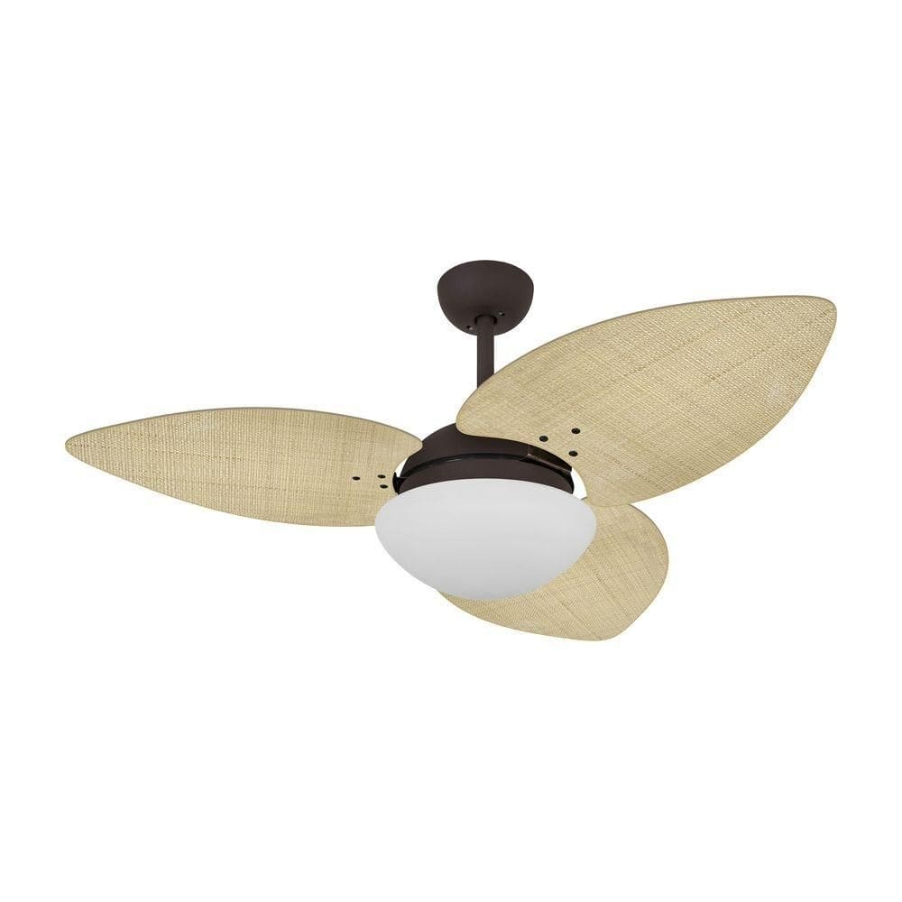 Ventilador De Teto Marrom Texturizado 3 Pás 127v