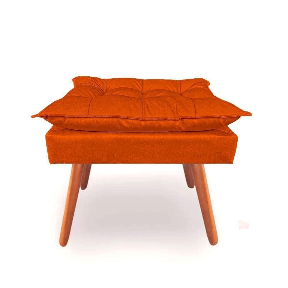 Puf puff opalla suede terracota para recepção e sala