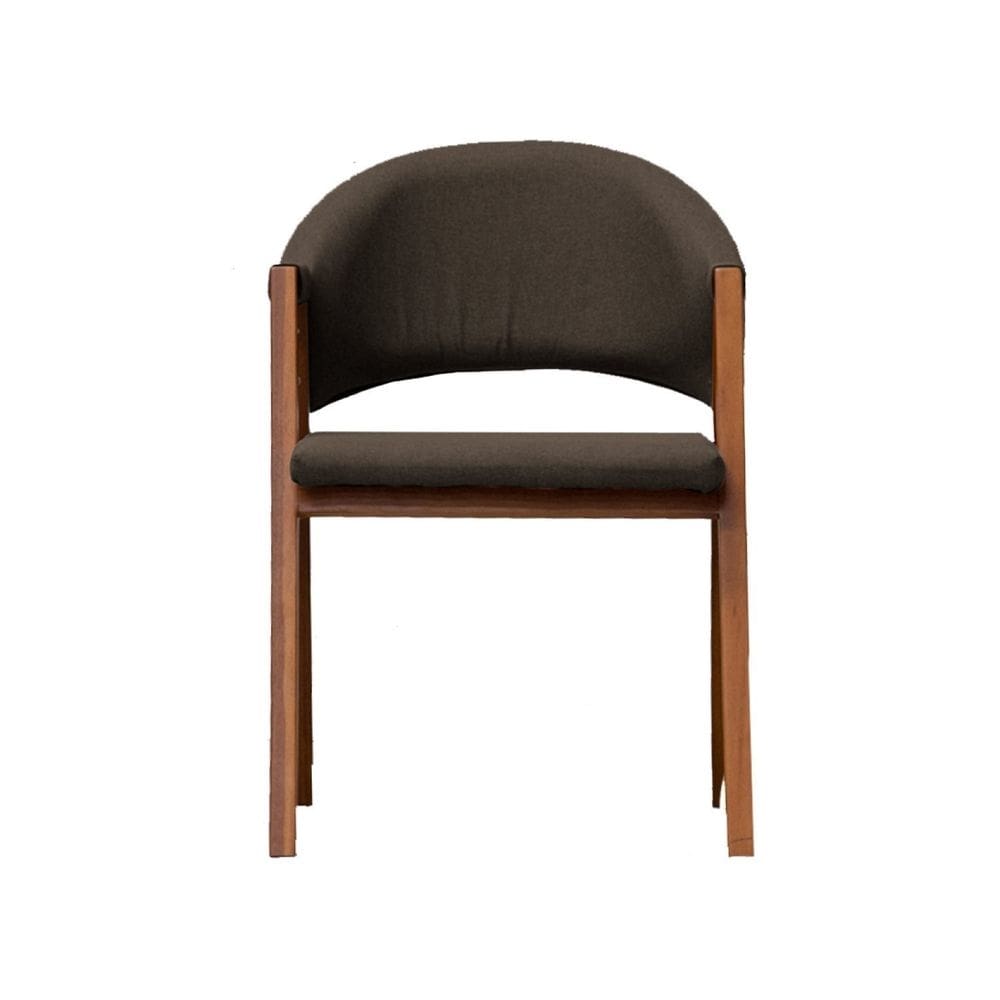 Cadeira de Jantar Essencial Luxo Veludo Marrom