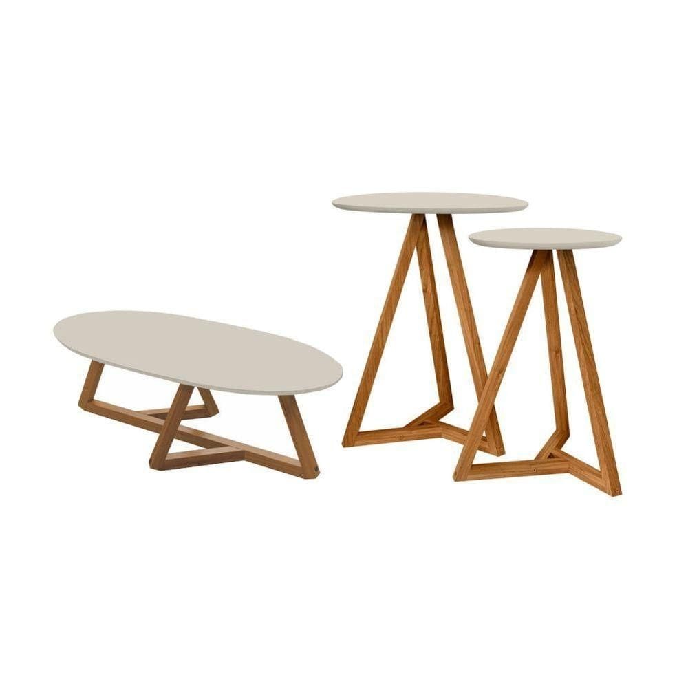 Kit De Mezanino Lateral Com Mesa De Centro Nature