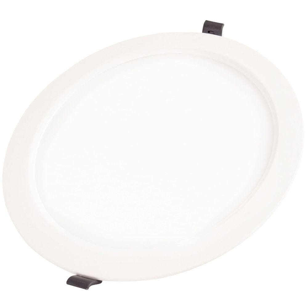 Plafon Led Tramontina Redondo De Embutir Slim 1000 Lm 12 W Bivolt 6500 K Luz Branca Tramontina