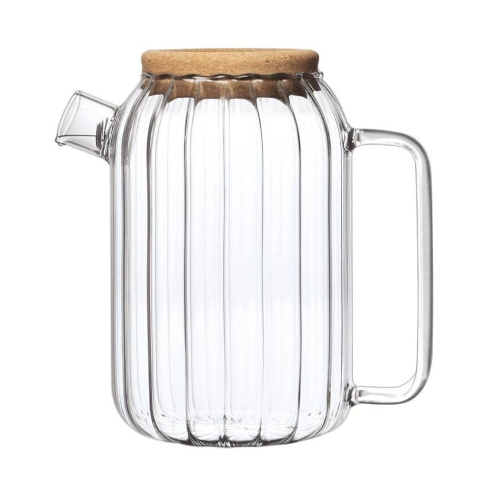 Chaleira de vidro borossilicato com bico coador hazel 1l