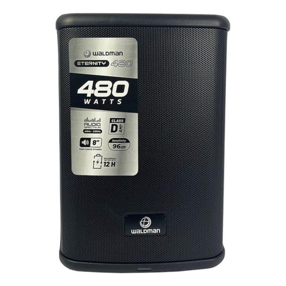 Caixa Ativa Waldman Et480 Portátil Bateria 8Pol Bivolt Preto