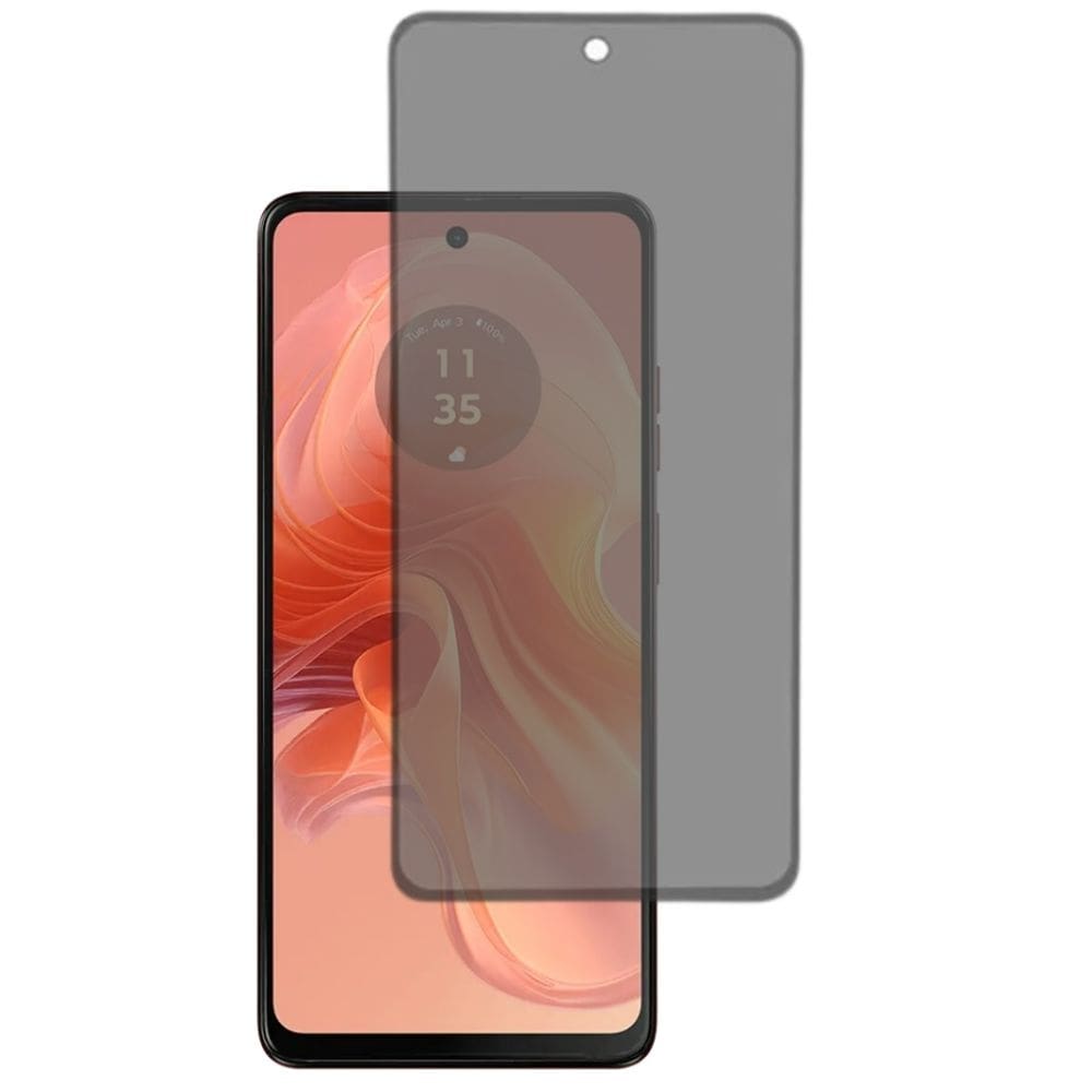 Película De Vidro Privativa 3D 9D Anti Espiao Para Motorola Moto G24 G04 G04S