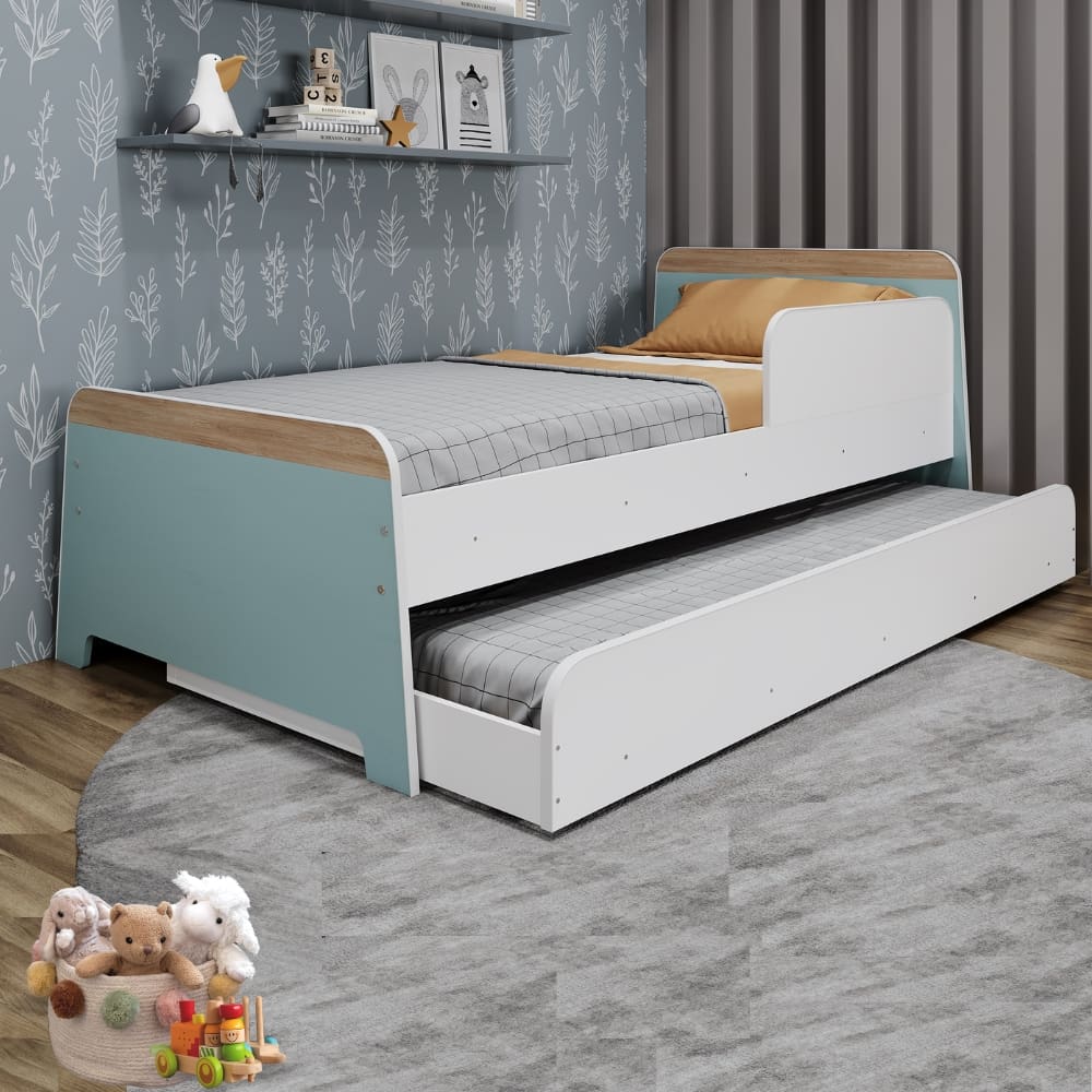 Cama Infantil Bicama Lorenza Verde Bellagio - Movelbras