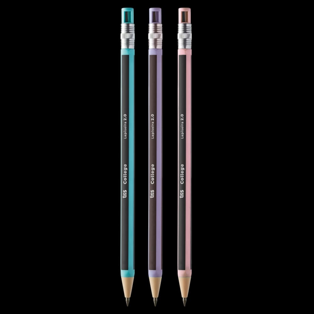 Lapiseira 2.0mm com Apontador no Topo Tris - College