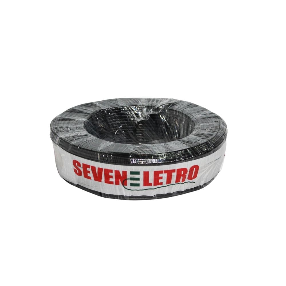 Fio cabo flexivel - 6mm preto - 100 mts