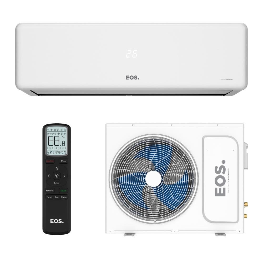 Ar-Condicionado Split Inverter 24000 BTUs EOS Master Comfort High Wall Só Frio EASM24001IFI/EASM24001IFE 220V
