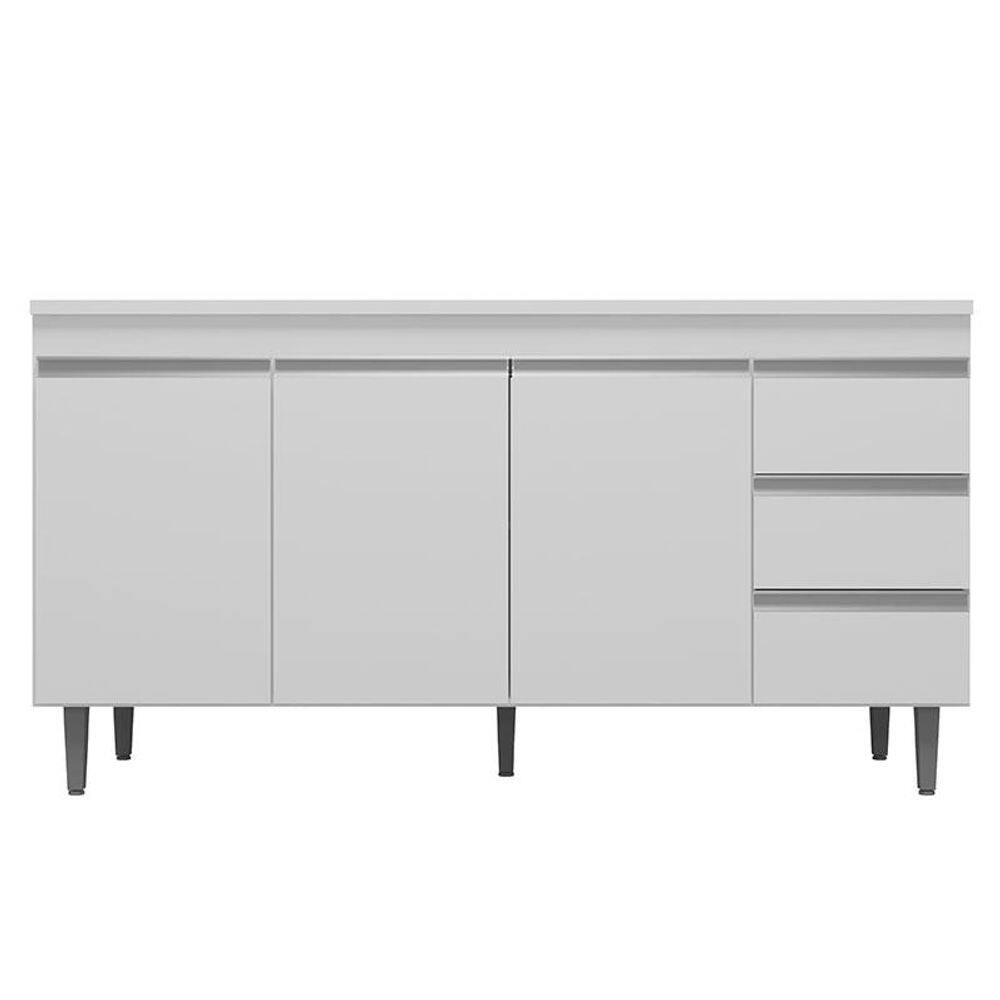 Balcão de Pia Andréia 160 cm Branco - AJL