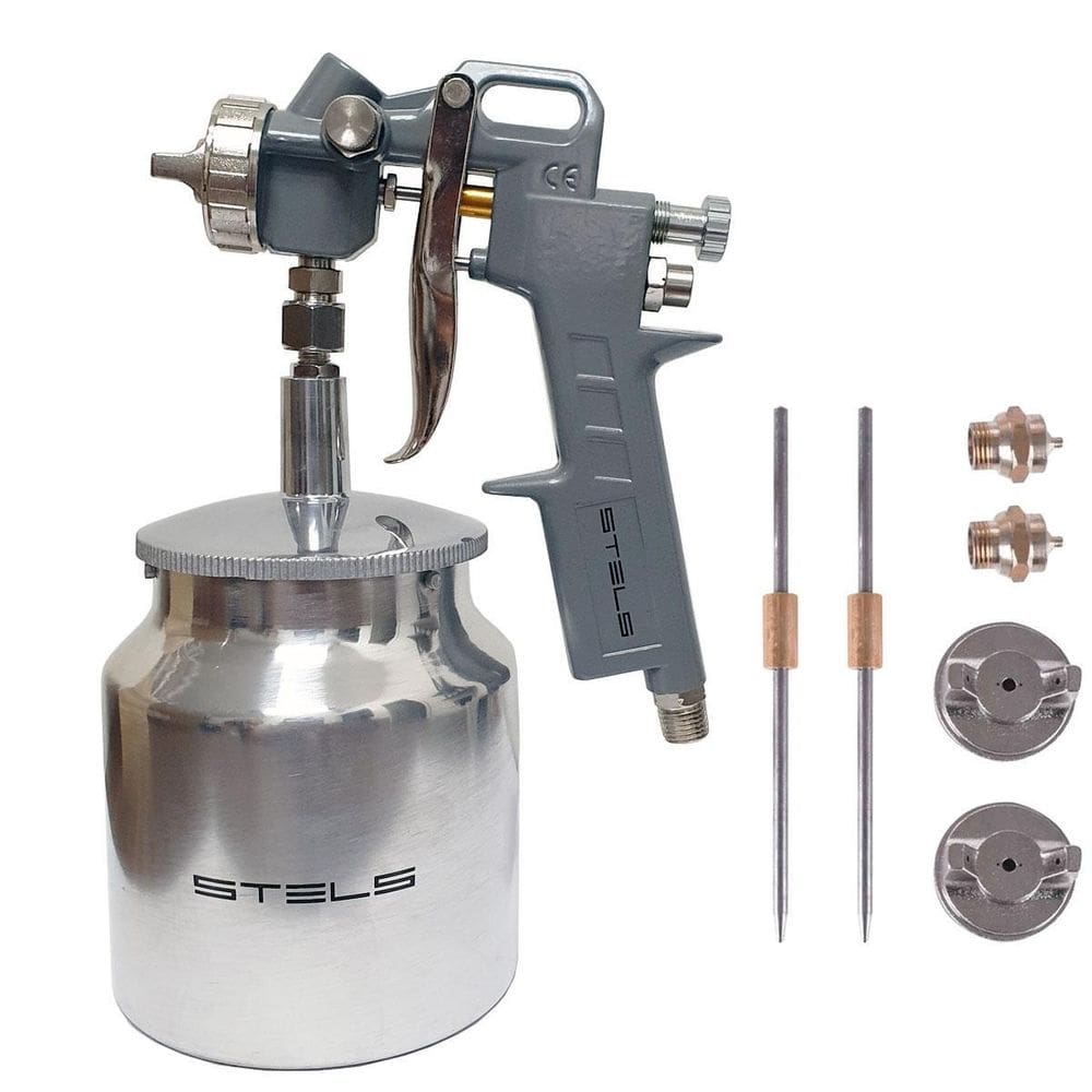 Ferramenta de aplicação de pintura sucção 3 bicos 1.2 1.5 1.8mm 750ml stels