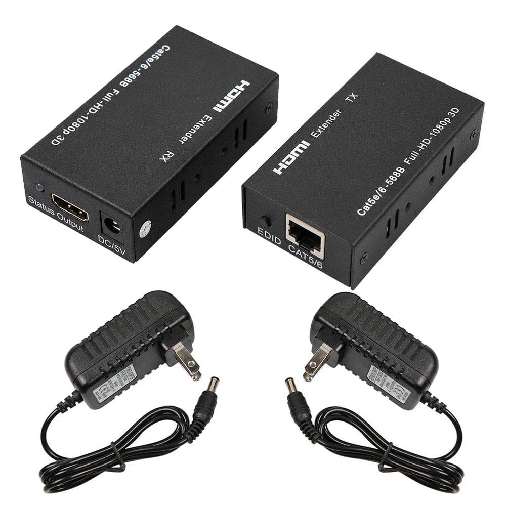 Extensor hdmi até 60m tv full hd cabo utp rede rj45 cat5e/6