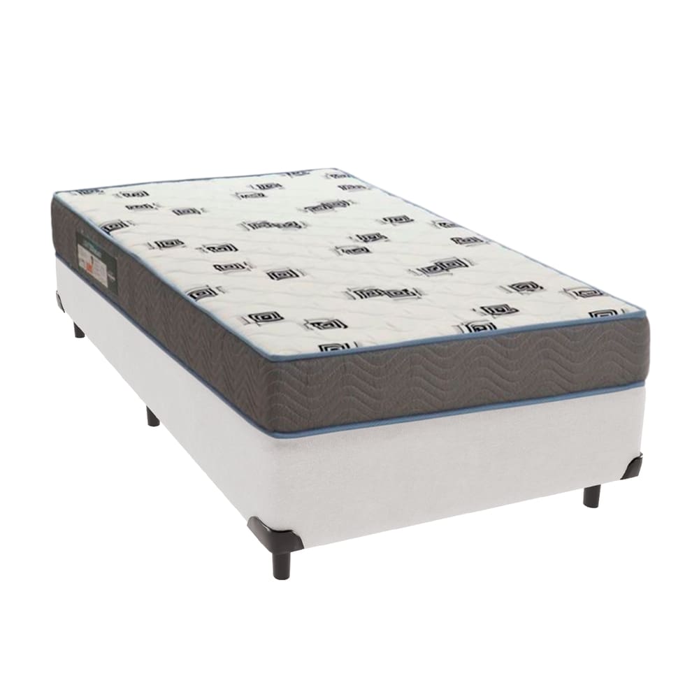 Cama Box Solteiro Ortobom D33 Light Branco