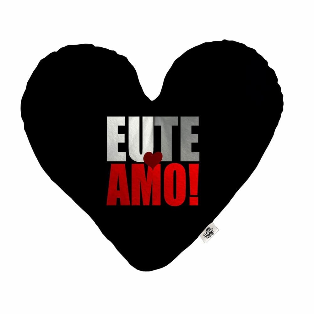 Almofada Coração Pelúcia Eu Te Amo Vermelho Namorados Tamanho:G