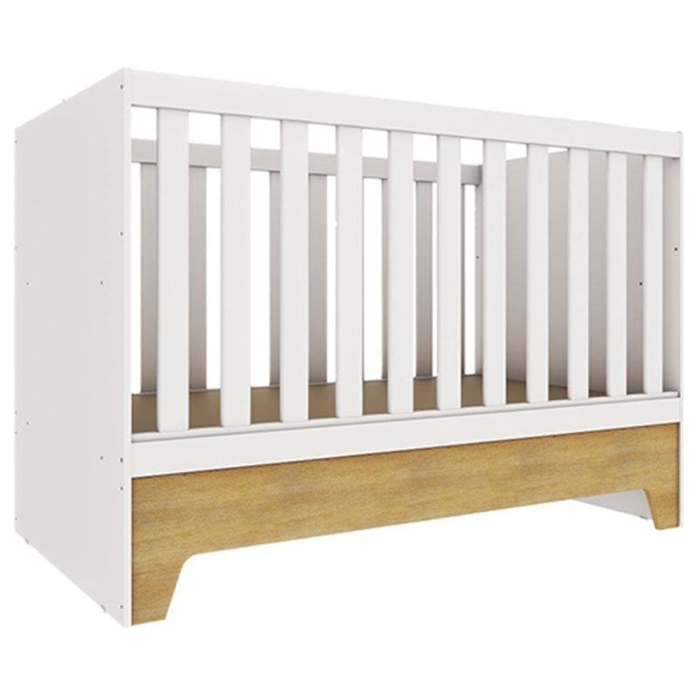Berço Americano Mini Cama Malu Branco Acetinado Bétula – Carolina