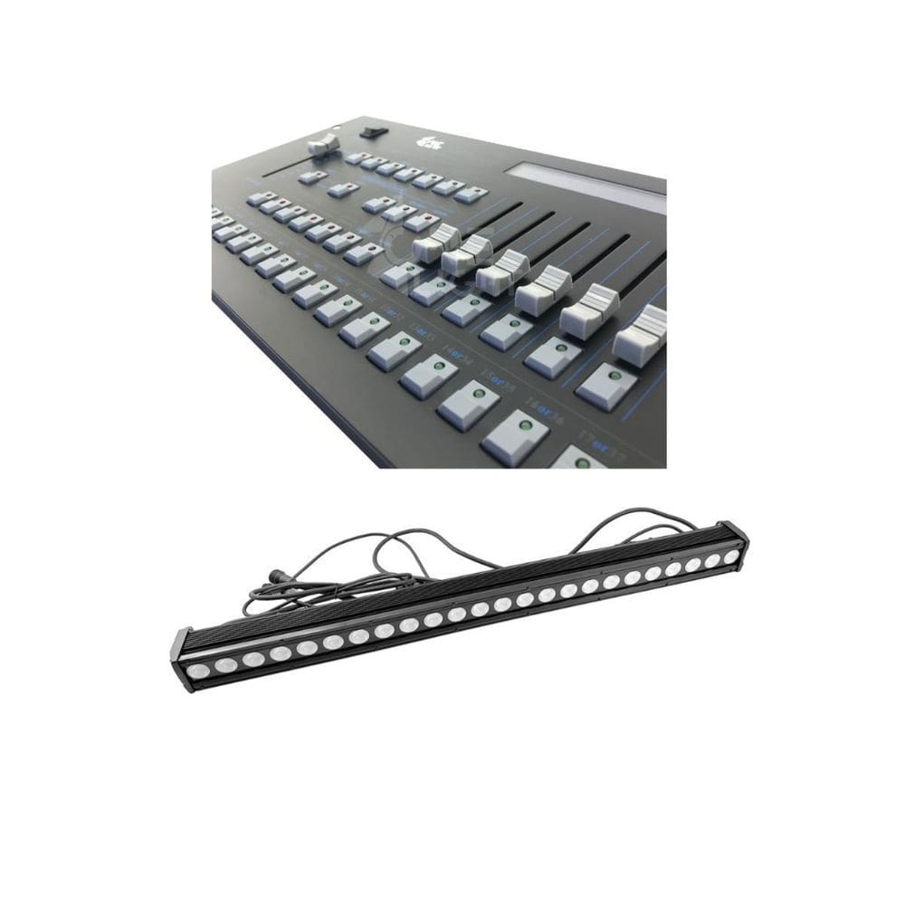 Kit 4 Ribalta Pixel Outdoor 24X18W E Mesa Controladora