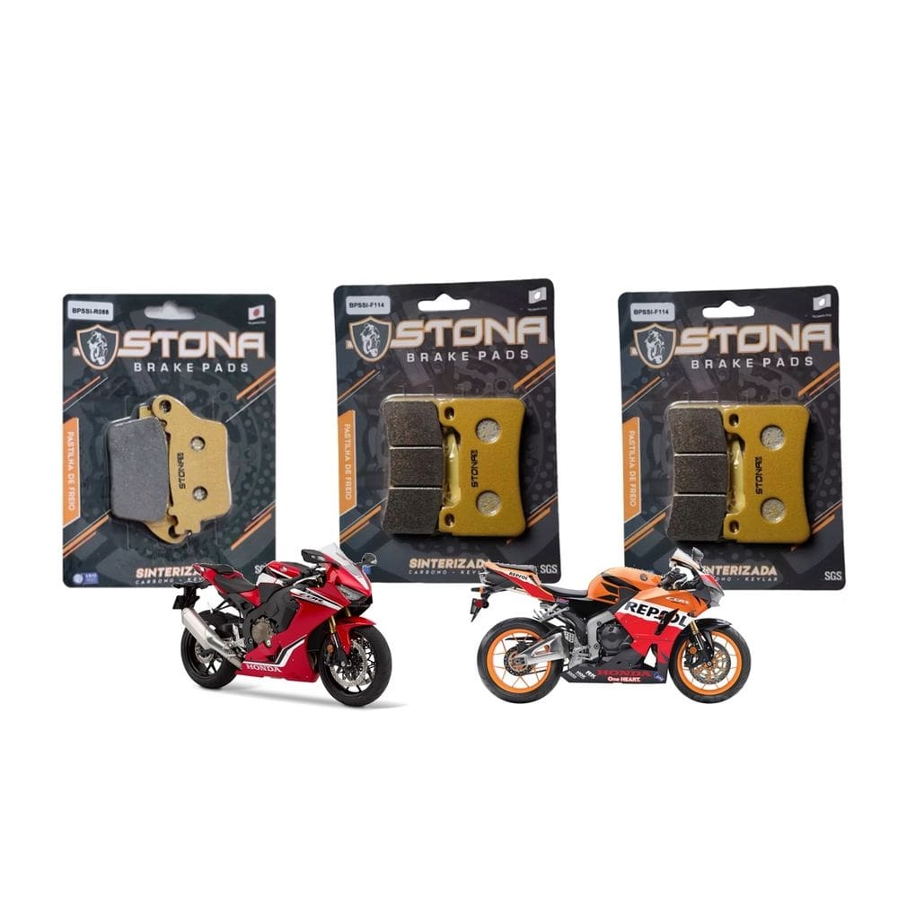 Kit Pastilha Freio Stona D/T CBR 1000RR Fireblade 2006-2008