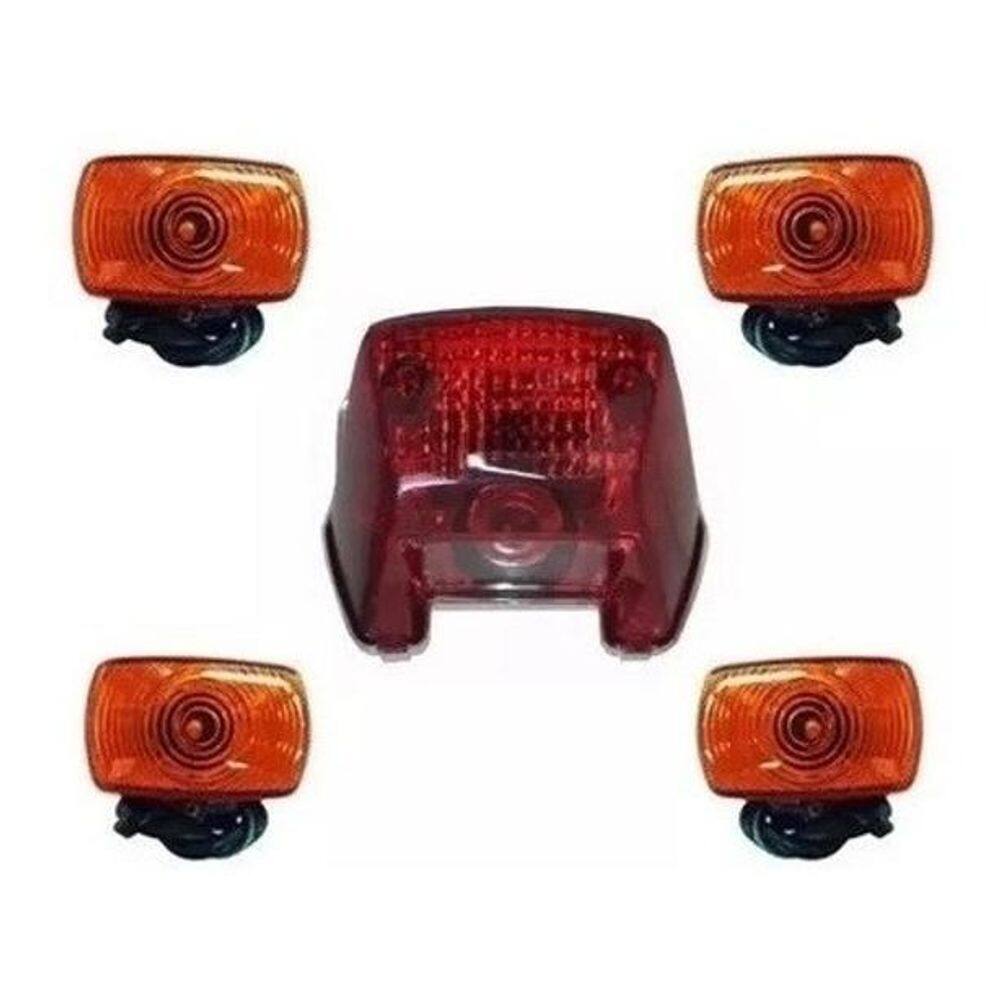 Lanterna traseira + 4 piscas nxr 150 bros 2003/2006