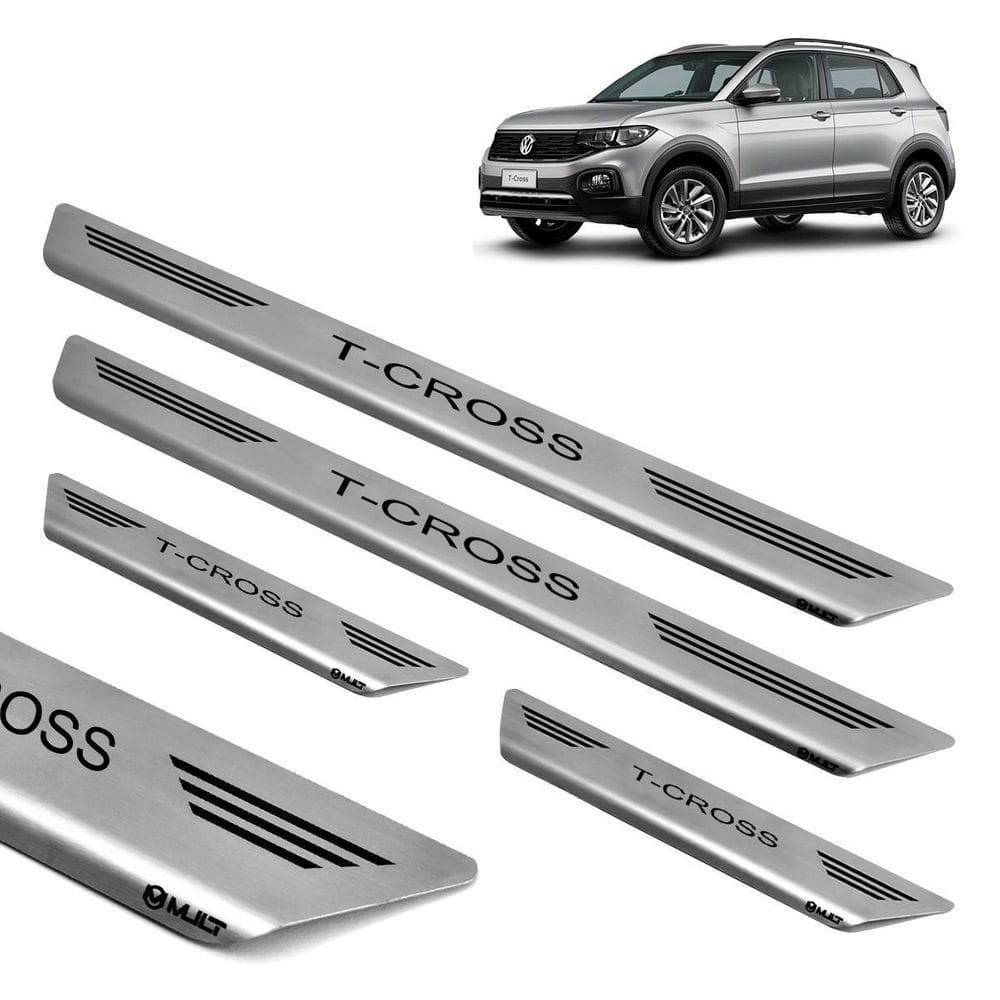 Soleira aço inox escovado porta  mult t-cross 2020