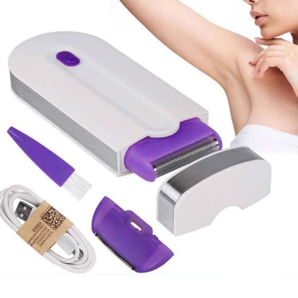 Mini depilador removedor pelos faciais e corporais