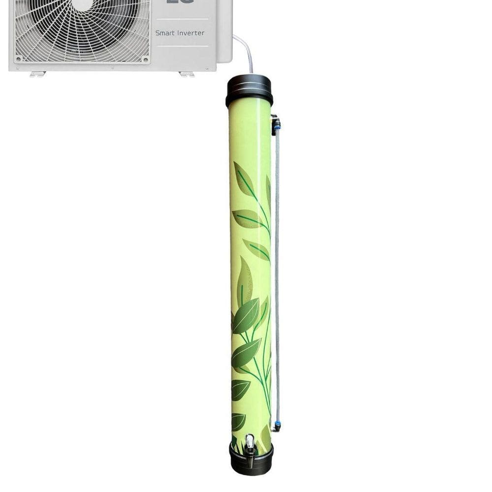 Coletor De Água Drenoeco - 8L - Folhas Verdes. 97Cm.