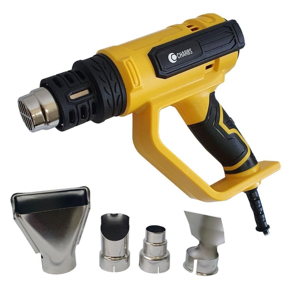 Soprador térmico 2.000w 3 estágios 50 a 600c 4 bocais charbs