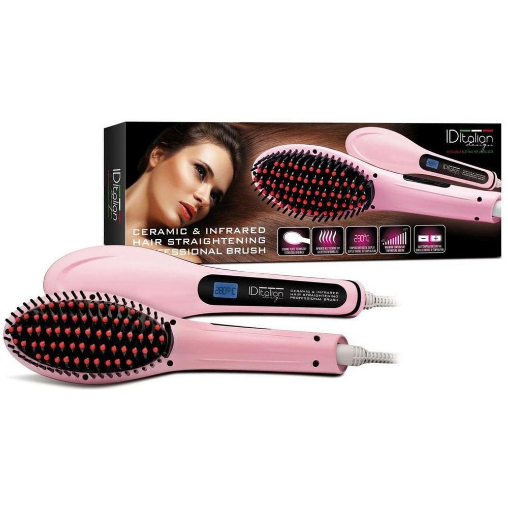 Escova alisadora cabelos mágica lcd fast magic hair elétrica