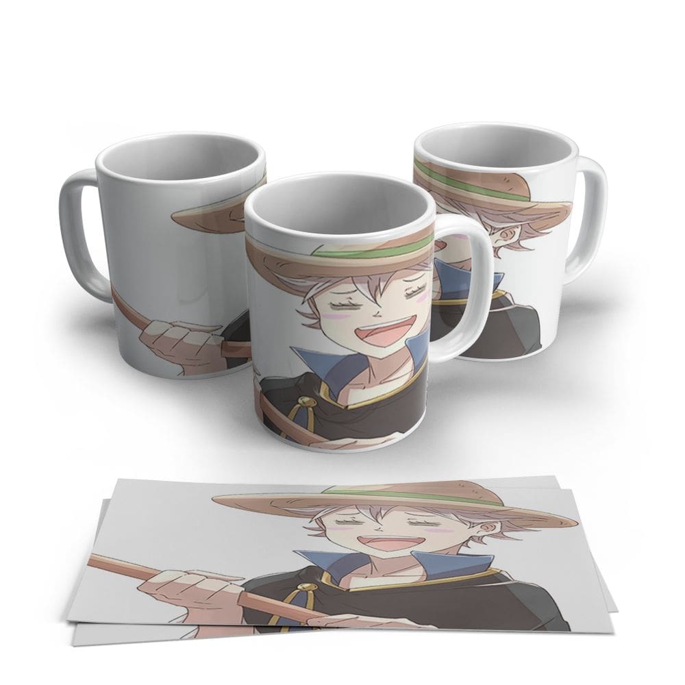Caneca de Porcela Anime Black Cover Modelo 06