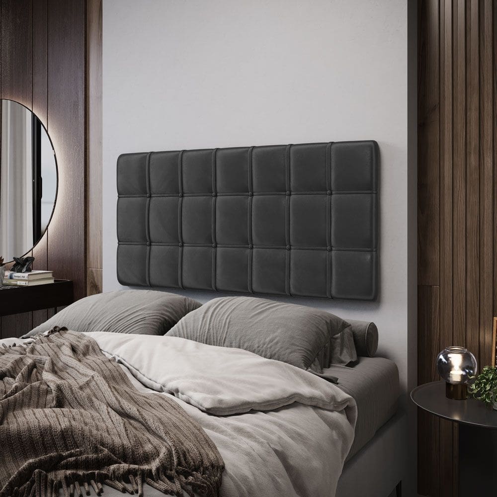 Painel Rana 140 / N-022 Veludo Cinza Escuro