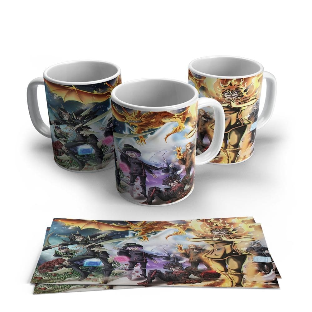 Caneca de Porcela Anime Black Cover Modelo 16