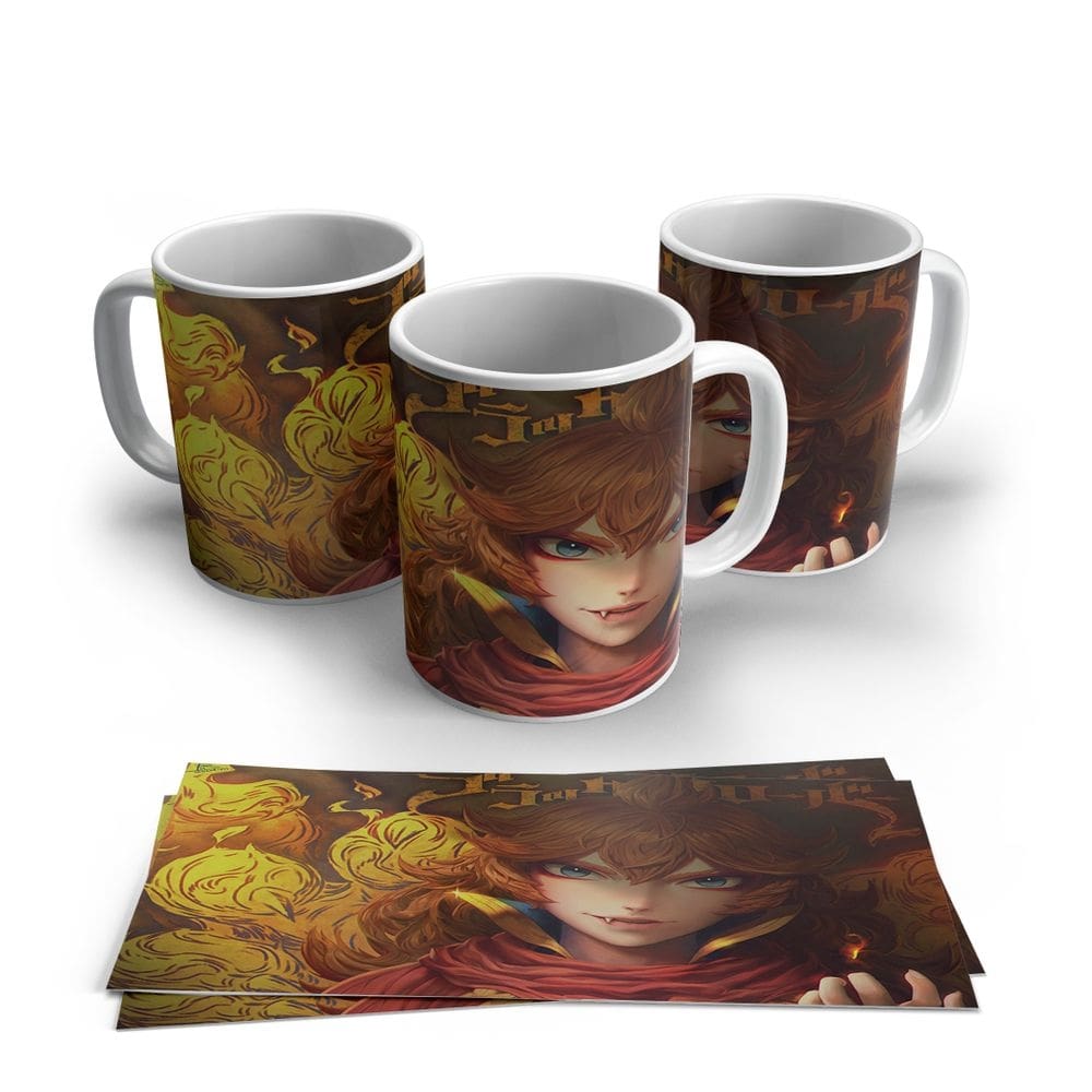 Caneca de Porcela Anime Black Cover Modelo 05