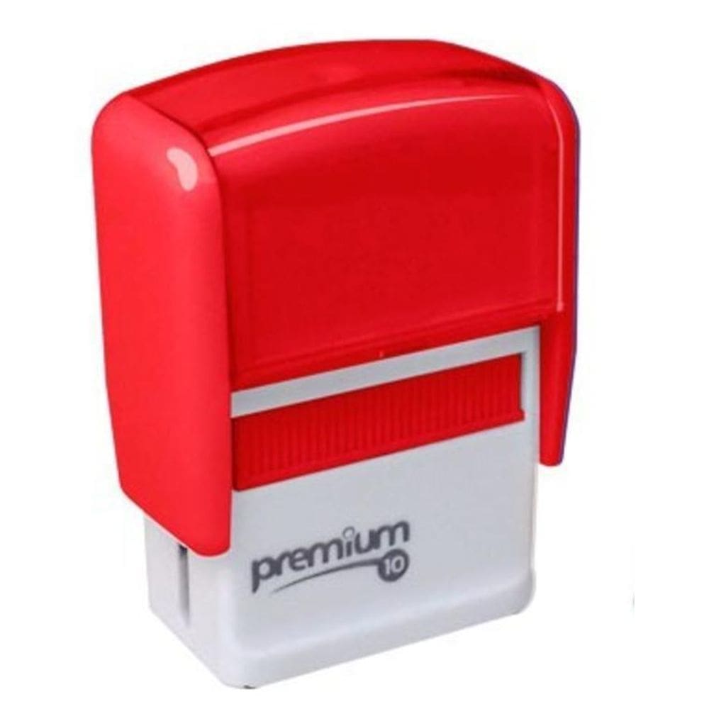 Carimbo pronto c10 com palavra urgente vermelho