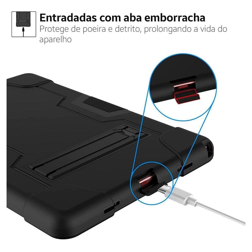 Capa anti-shock para tablet galaxy tab a8 10.5 x205 / x200