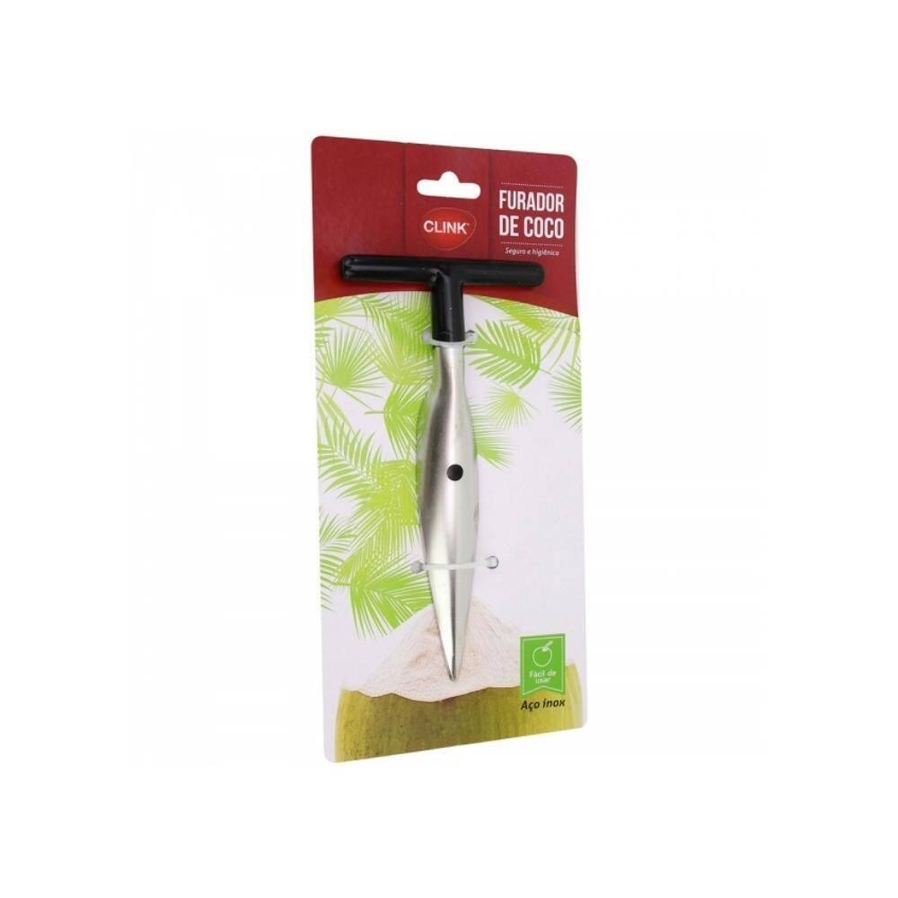 Furador de côco aço inox clink
