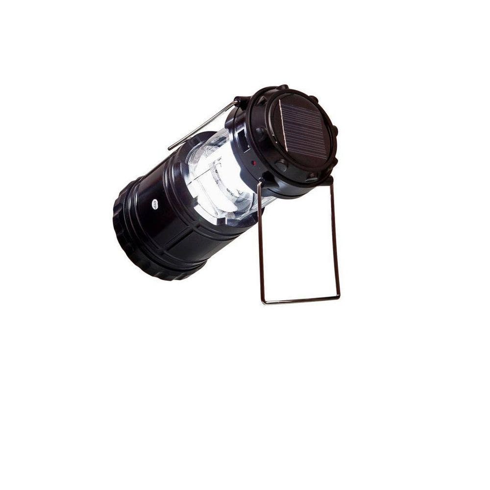 Lampião led solar usb lanterna bateria recarregável retrátil