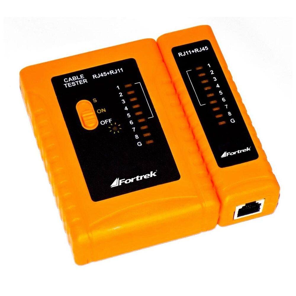Testador de cabos lan rj-11 e rj-45 tcf101 fortrek
