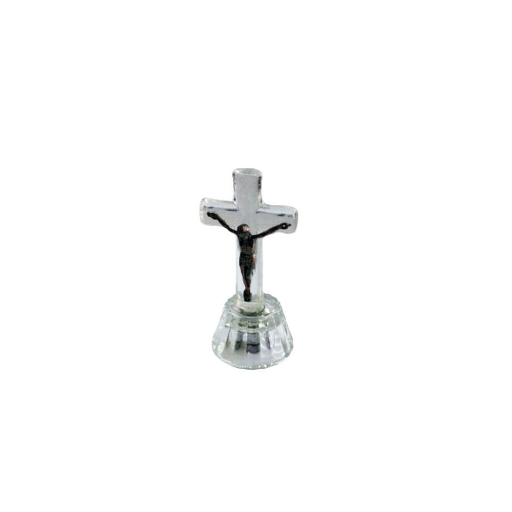 Crucifixo de Vidro Cristal