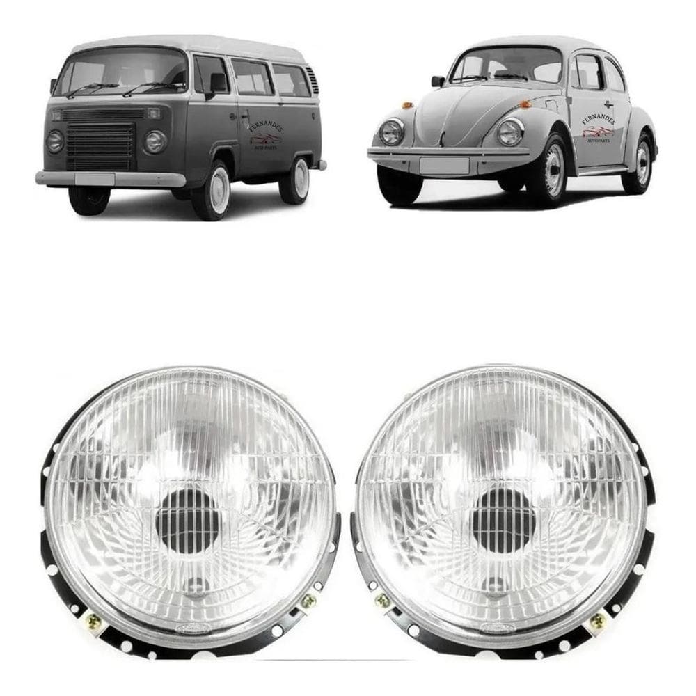 Par farol fusca kombi passat lente de vidro esq/dir novo