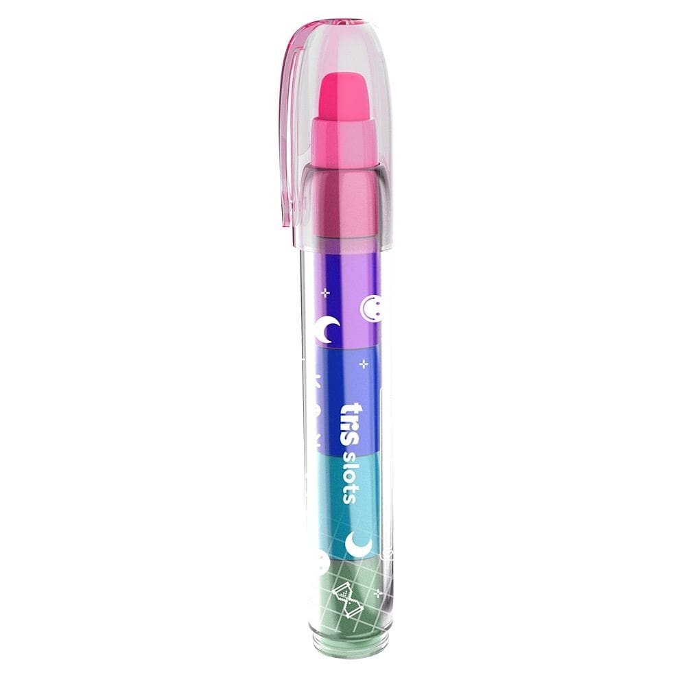 Caneta Borracha 5 Cores Troca Ponta Tris Holic Forever 2000