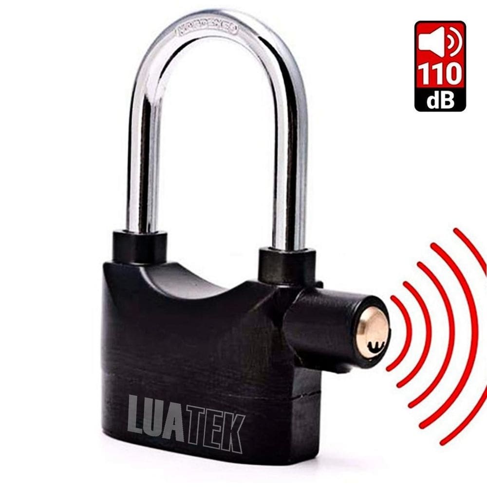 Cadeado com alarme antifurto prova de água lock