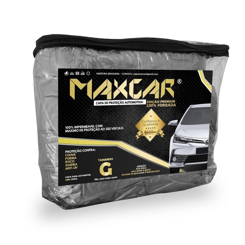 Capa p cobrir carro tam g logan prisma sedan forrada