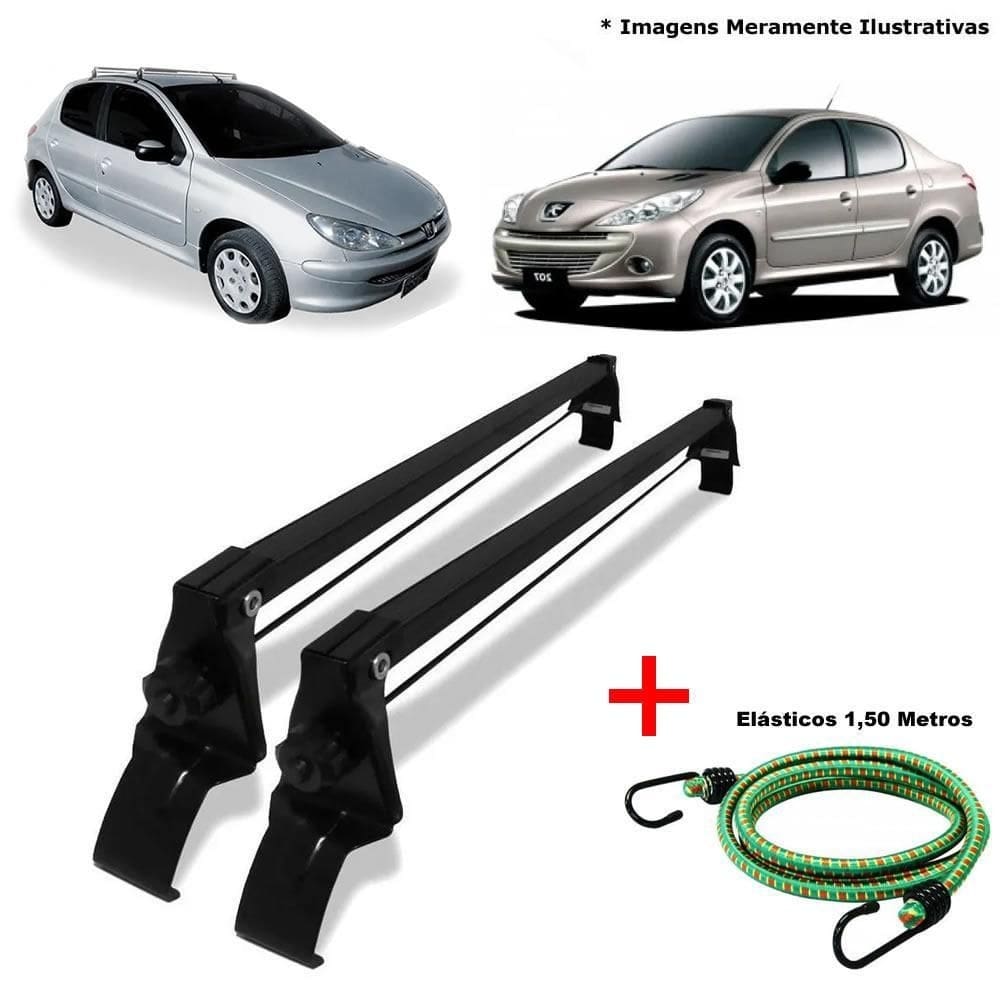 Rack teto peugeot 206 207 4 pts 99 a 2015 e 1 elastico corda