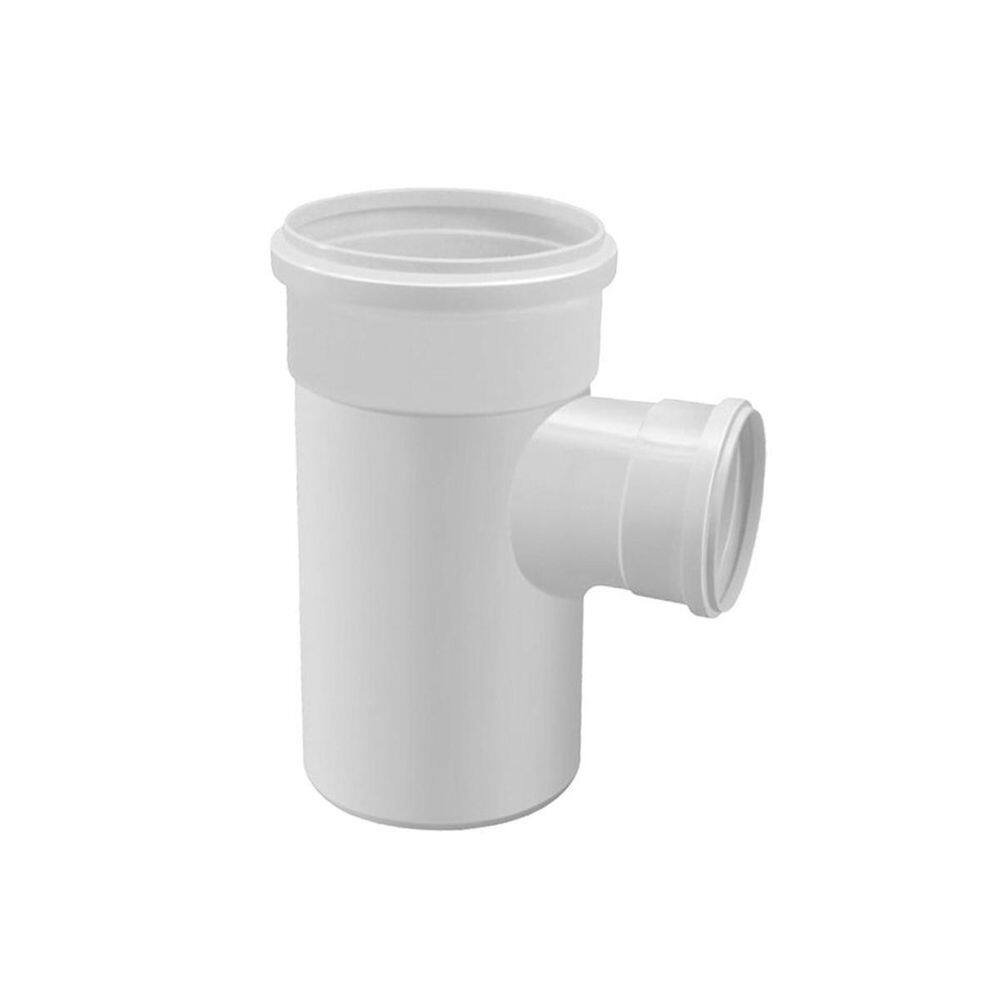 Tê 100mm com redução para 50mm esgoto amanco