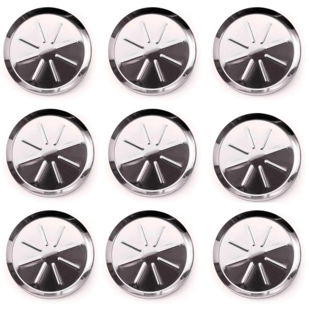 Kit porta copos mesa descanso aço inox 42 unidades